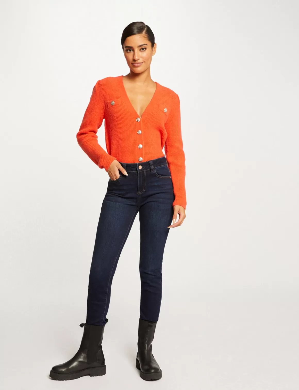 Morgan Jeans>Jeans Slim Taille Haute Jean Brut Femme | Jean_Brut