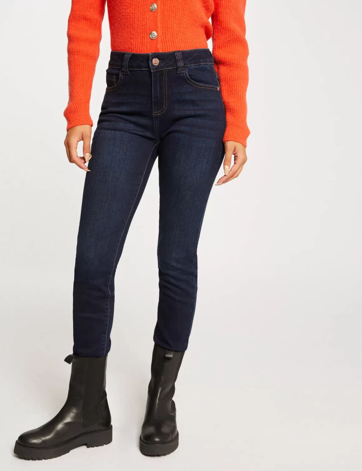 Morgan Jeans>Jeans Slim Taille Haute Jean Brut Femme | Jean_Brut