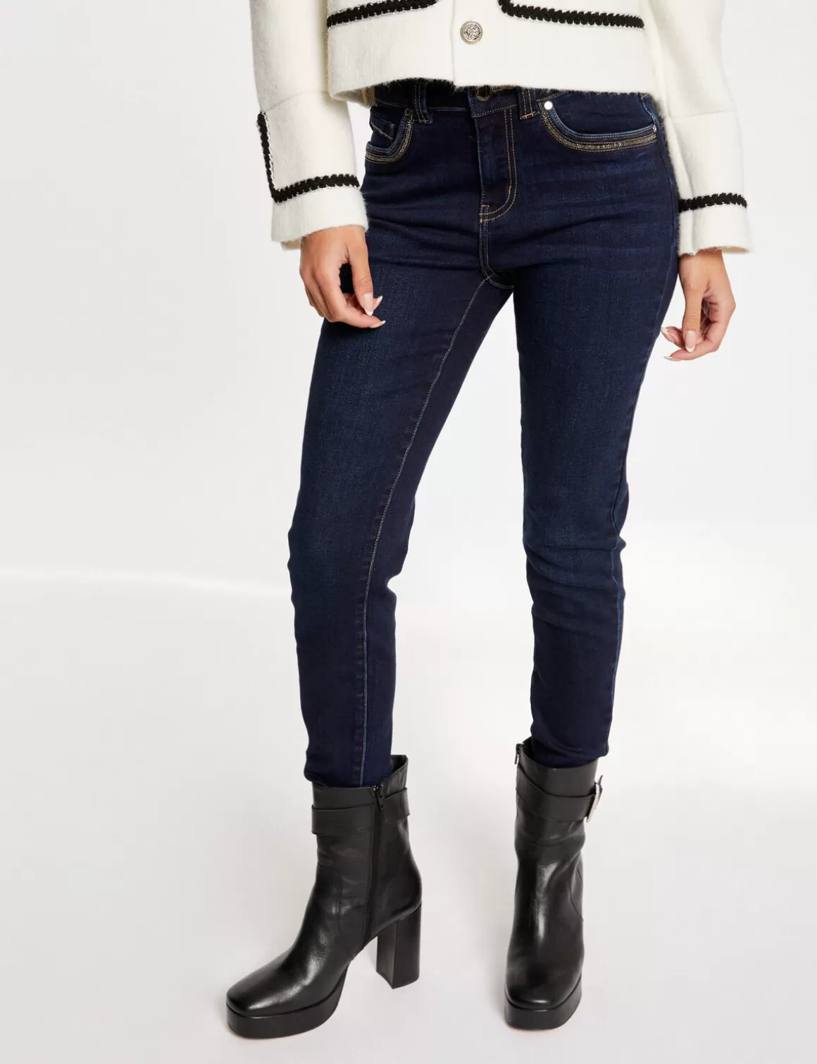 Morgan Jeans>Jeans Slim Taille Haute Jean Brut Femme | Jean_Brut