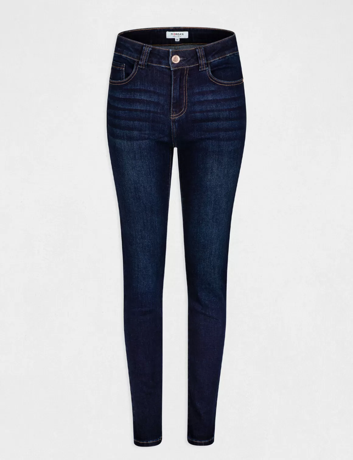 Morgan Jeans>Jeans Slim Taille Haute Jean Stone Femme | Jean_Stone