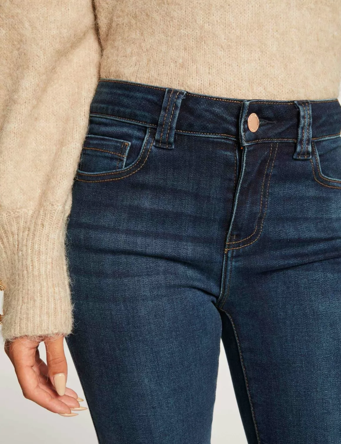 Morgan Jeans>Jeans Slim Taille Haute Jean Stone Femme | Jean_Stone