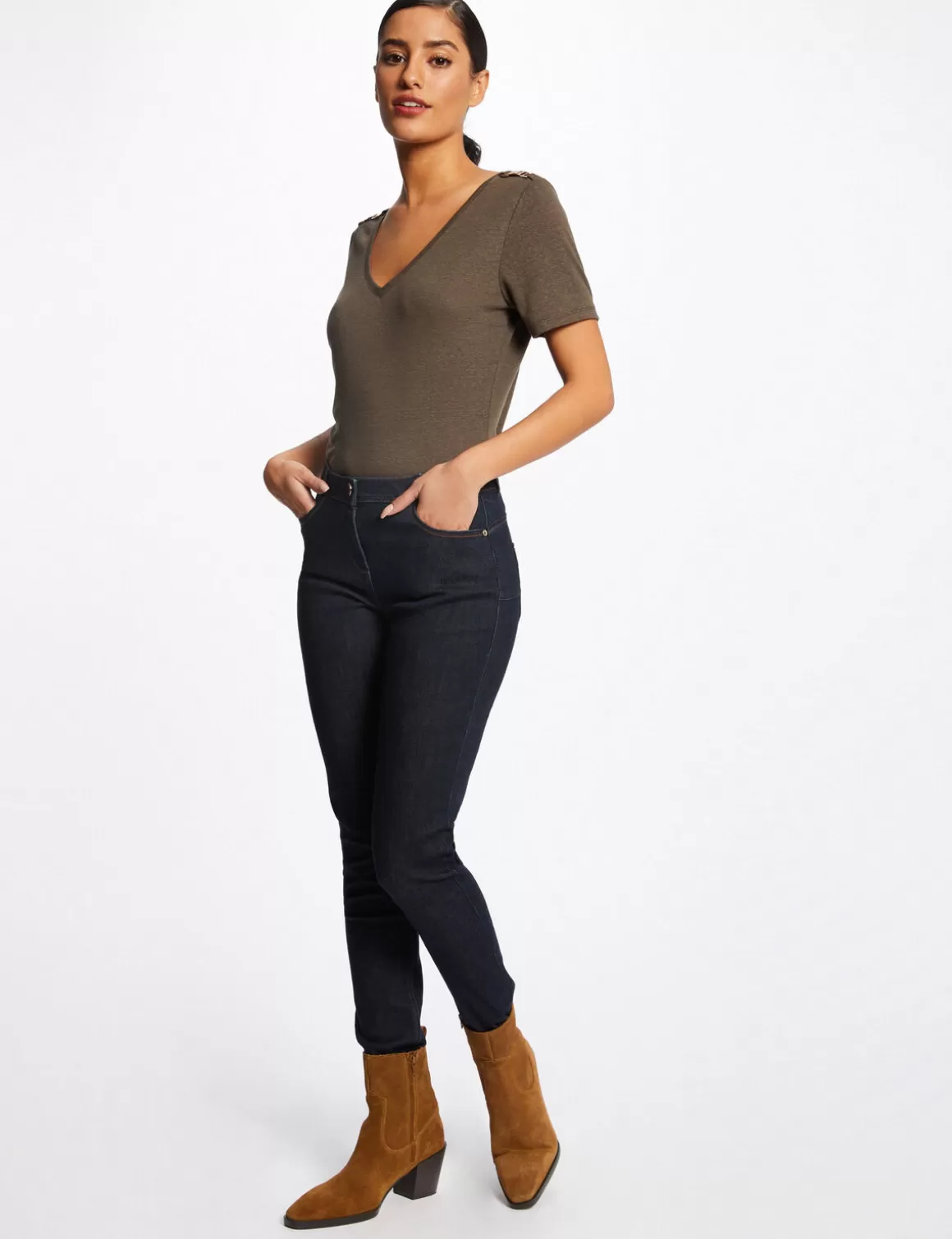 Morgan Jeans>Jeans Slim Taille Standard Jean Brut Femme | Jean_Brut