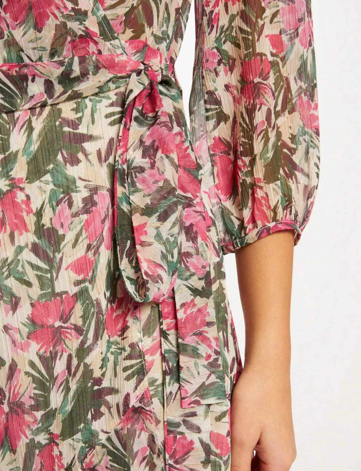 Morgan Robes>Robe Midi Portefeuille Imprime Floral Femme | Multico