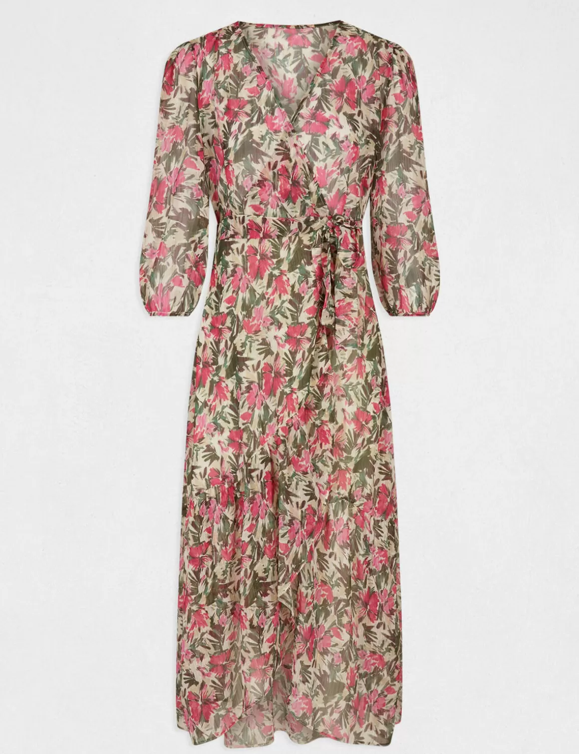Morgan Robes>Robe Midi Portefeuille Imprime Floral Femme | Multico