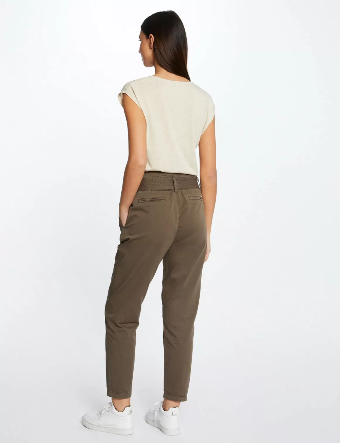 Morgan Tops Et T-Shirts>T-Shirt Manches Courtes A Col En V Femme | Sable