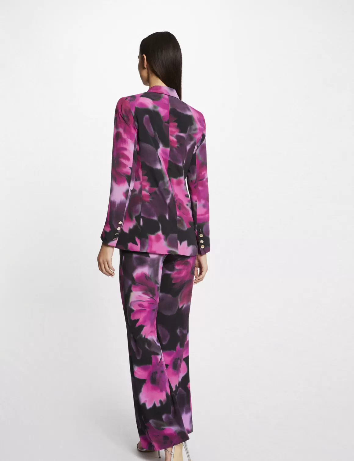 Morgan Vestes Et Blousons>Veste Tailleur Droite Imprime Floral Femme | Multico
