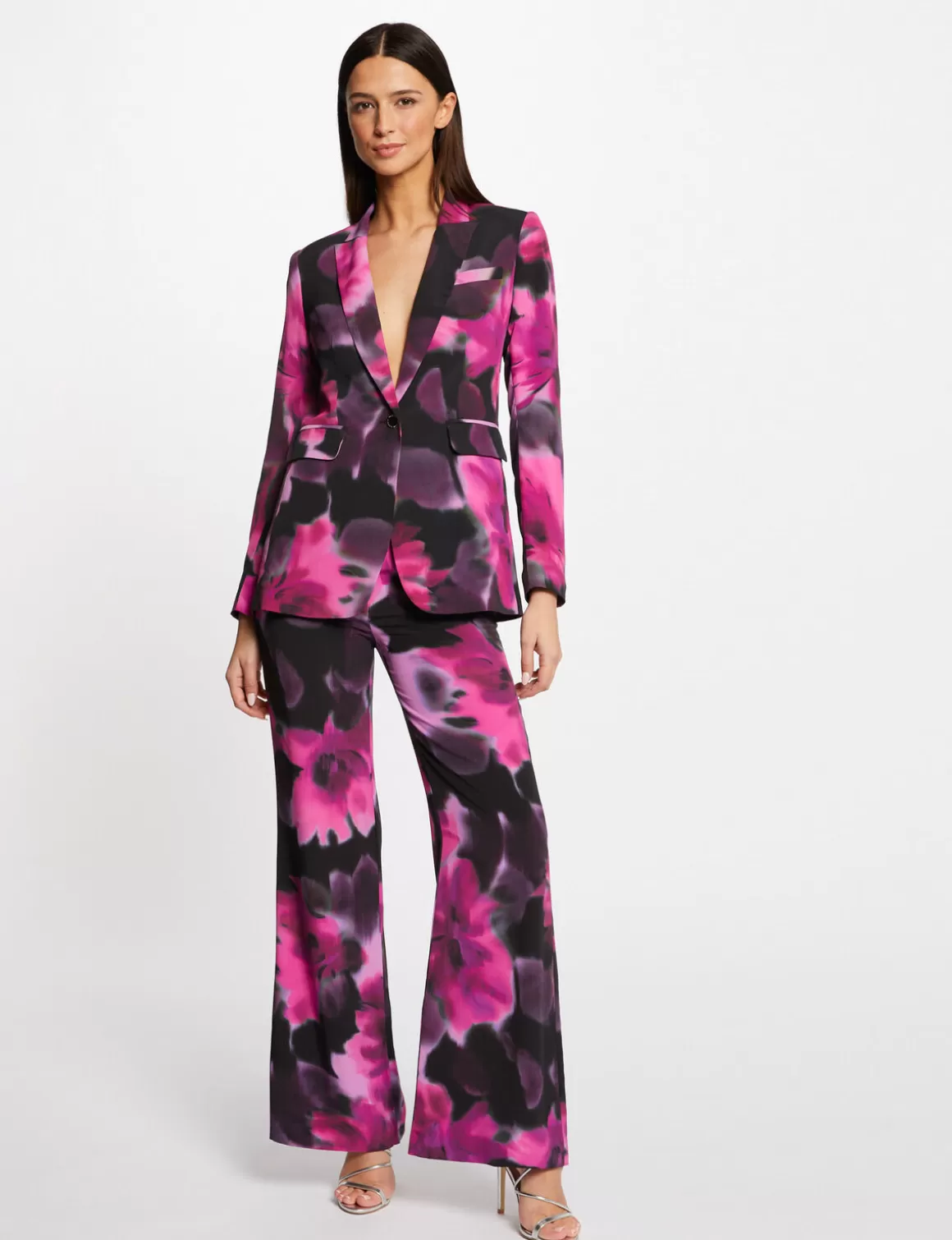 Morgan Vestes Et Blousons>Veste Tailleur Droite Imprime Floral Femme | Multico