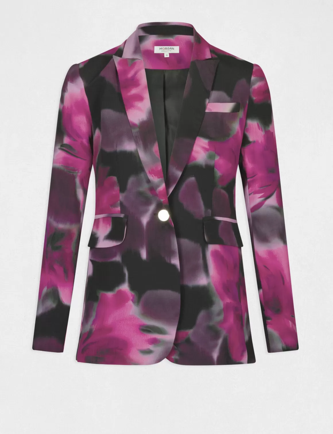 Morgan Vestes Et Blousons>Veste Tailleur Droite Imprime Floral Femme | Multico